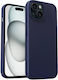 Aukey Back Cover Σιλικόνης Μπλε (iPhone 15 Plus)