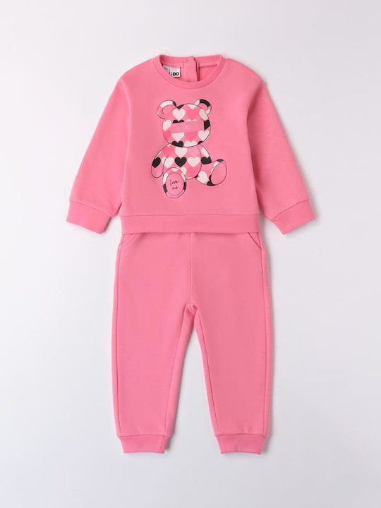 iDO Kids Sweatpants Set Pink