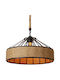 Lamp Pendant Light with Rope Brown