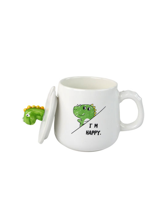 Dinosaur Mug White 350ml