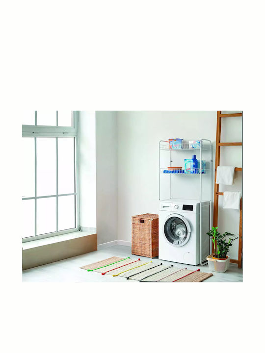 Metaltex Επιτοίχια Ραφιέρα Μπάνιου Μεταλλική 64x3x159cm Λευκή