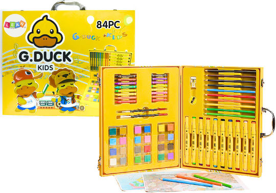 Art Set In A Suitcase Yellow Duck 84 El
