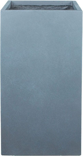 Marhome Übertopf Fiberglas Gray 41x41x80εκ.