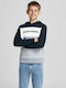 Kids Sweatshirt with Hood and Pockets Navy Blazer