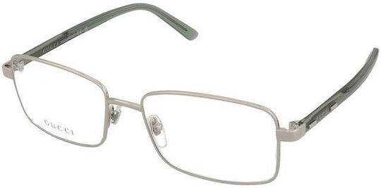 Gucci Rame Ochelari Pentru Bărbați Metalic Argintiu GG1586O 006