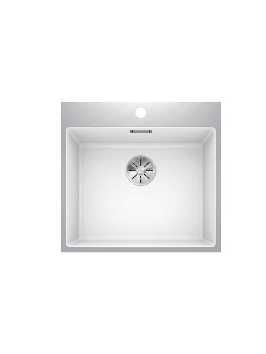 Blanco Subline 500-if/a Silgranit 524114 Drop-In Sink Inox W54.3xD51cm Gray
