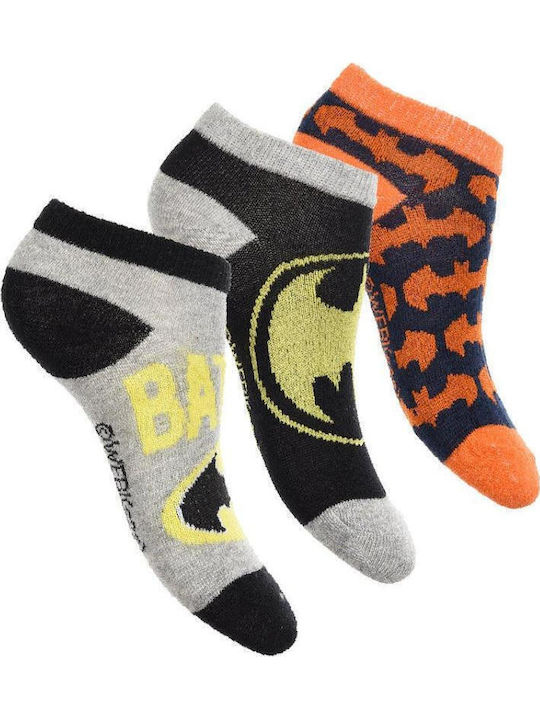 Superheroes Kids' Ankle Socks Baby Blue 3 Pairs