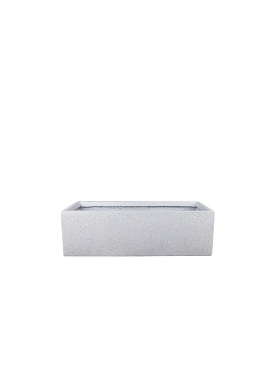 Marhome Planter Box 70x23cm White Granite