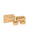 Atmosphera Storage Basket Wicker with Lid 16.6lt 4pcs