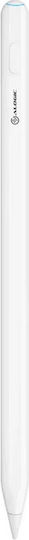 Alogic iPad Stylus Pen with Wireless Charging Digital with Palm Rejection for iPad in White color ALIPSW-WH