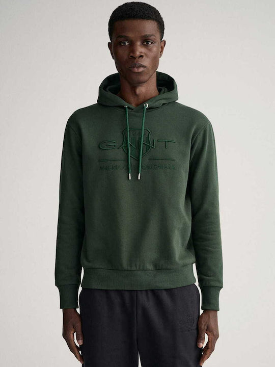 Gant Archive Shield Hanorac cu Glugă Green