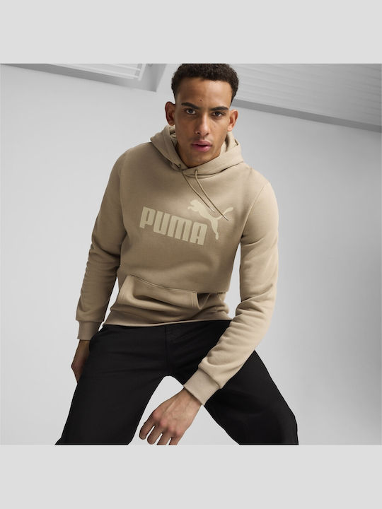 PUMA Big Logo Суитшърт с Качулка Beige