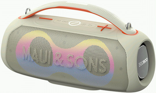 Egoboo X Maui Sons Bluetooth Speaker 20W with Radio and Battery Life up to 5 hours Beige