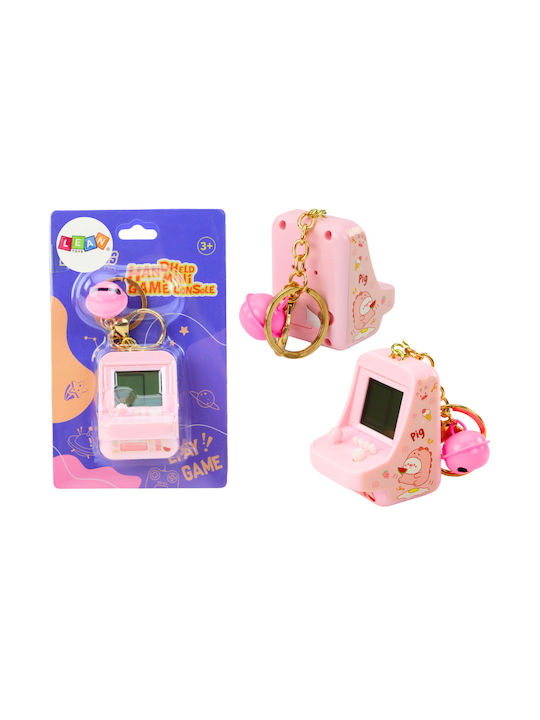 Keychain Electronic Game Tetris Pocket Pink