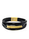 Legend Accessories Ανδρικό Βραχιόλι από Δέρμα 21cm