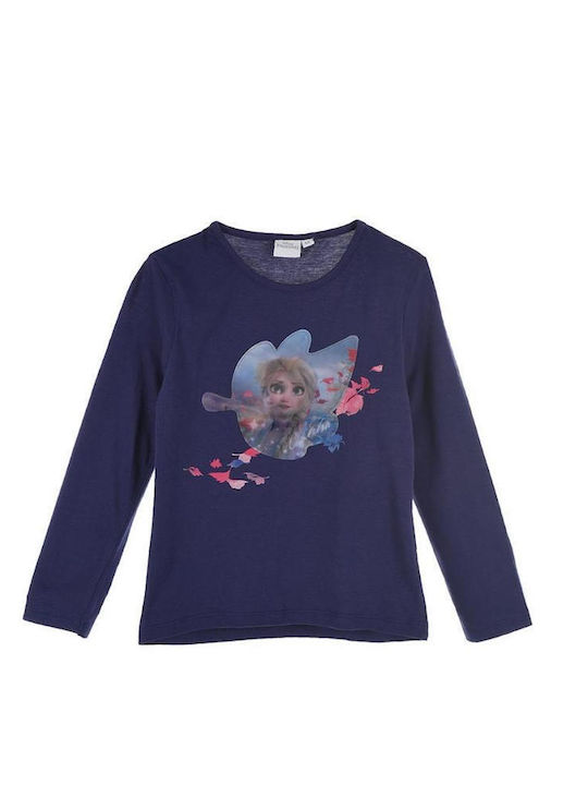 Superheroes Kids Blouse Long Sleeve navy blue