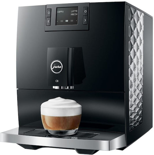 Jura C8 1450W Налягане 15бар с мелачка Piano Black
