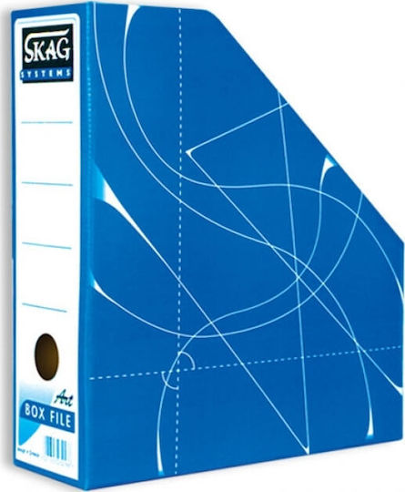 Skag Θήκη Περιοδικών Αρχείου Fancy Χάρτινη Μπλε 27x9x32εκ.