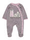 Boboli Babystrampler Langärmliges Samt Stripes