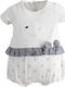 iDO Baby Bodysuit Short-Sleeved White