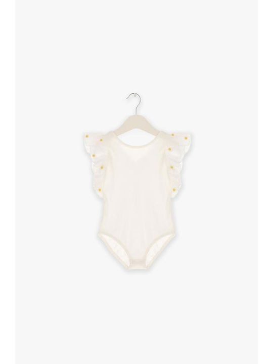 Please Baby Bodysuit Off white