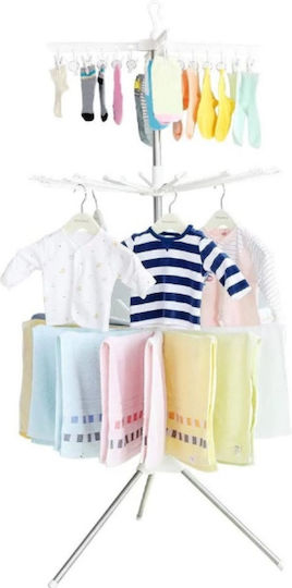 Folding Floor Clothes Drying Rack