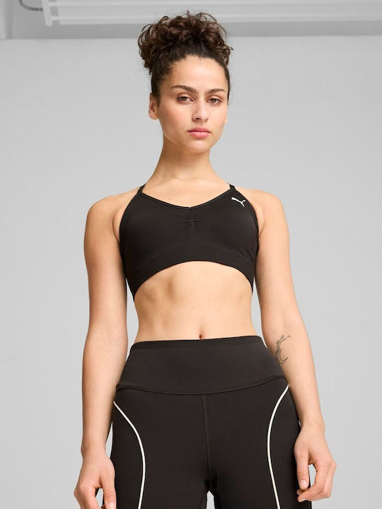 PUMA Women's Bra without Padding Black