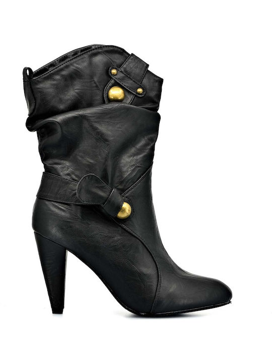 Seven Damen Knöchelstiefel Schwarz