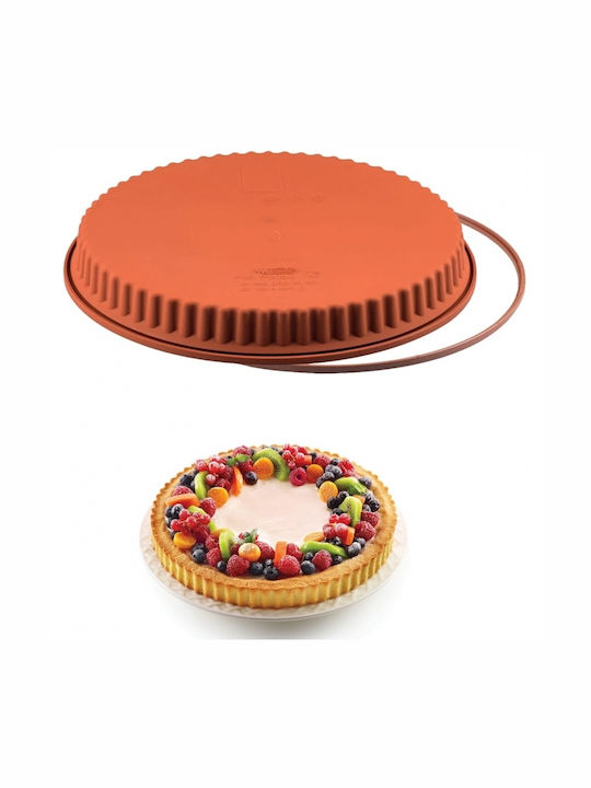 Ready Non-stick Silicone Tart Baking Pan 28x28x3cm