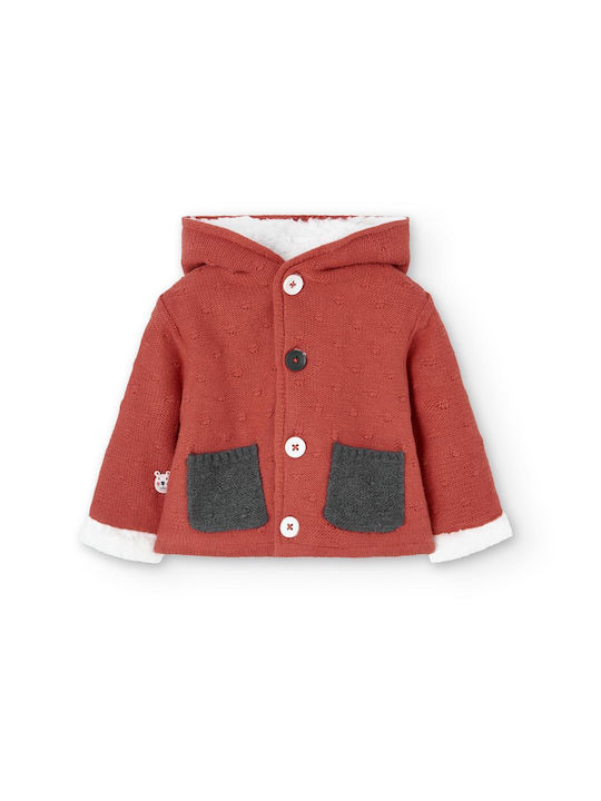 Boboli Kinder-Strickjacke Terrakotta