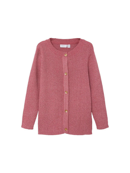 Name It Cardigan pentru copii Tricotat Vin Rose