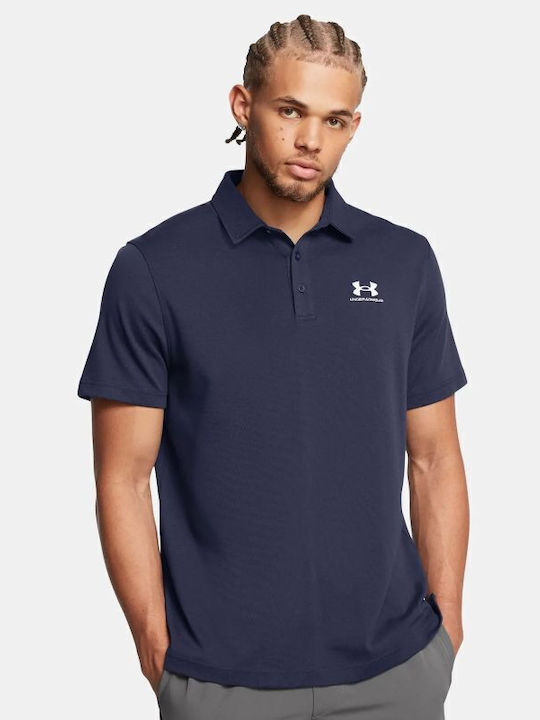 Under Armour Polo T-shirt Navy Blue 1386608-410 | Skroutz.mt