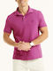 Nautica Men's Short Sleeve Blouse Polo Purple