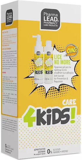 Pharmalead 4Kids Lice No More Комплект Лосион И Шампоан Спрей За Предпазване Срещу Въшки За Деца 250мл