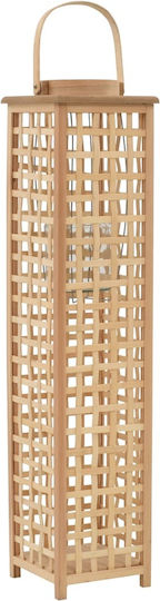 vidaXL Laterne Bamboo Bodenmontage Beige 19.5x19.5x84cm 1Stück