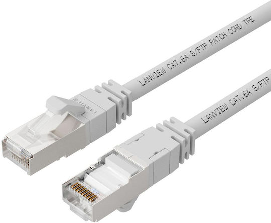 Lanview S/FTP Cat.6a Gigabit Ethernet Network Cable 0.25m White