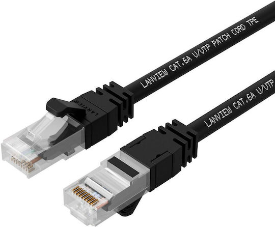 Lanview U/UTP Cat.6a (Gigabit) Cablu De Rețea Ethernet 5m Negru