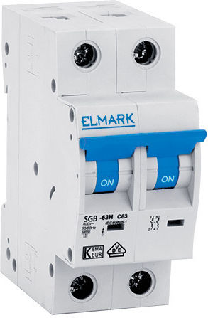 Elmark Automatic Circuit Breaker 25A Double-pole 41225C