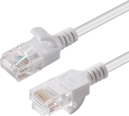 Microconnect U/UTP Cat.6a (Gigabit) Καλώδιο Δικτύου Ethernet 2m Λευκό