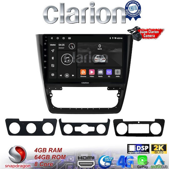 Clarion Auto-Audiosystem für Skoda Yeti 2014> (Bluetooth/USB/WiFi/GPS/Apple-Carplay/Android-Auto)