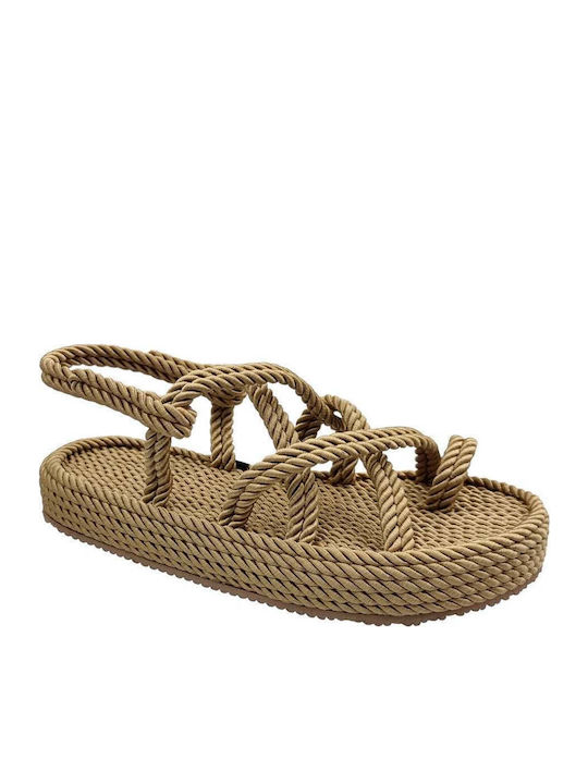 Twist Σανδάλια Camel