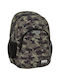 BackUP School Backpack for Kindergarten with Water Bottle Holder Green 26 x 14 x 34cm