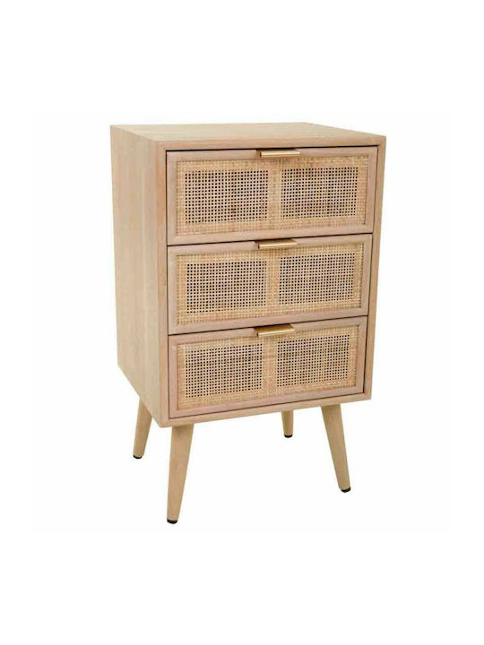 Nachttisch Holz Beige 71x36x42cm