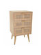 Nachttisch Holz Beige 71x36x42cm