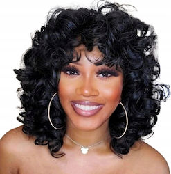 Carnival Wig Curly Black