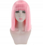 Carnival Wig Straight Pink 40cm