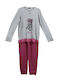 Ogham Winter Damen Pyjama-Set Gray