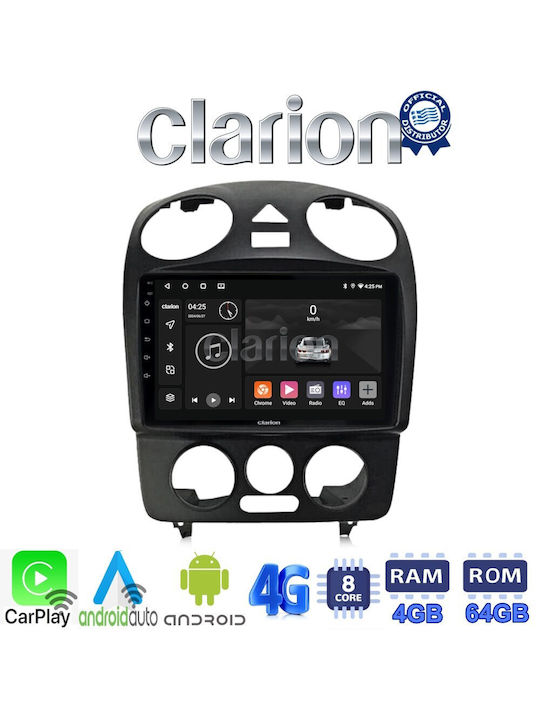 Clarion Ηχοσύστημα Αυτοκινήτου για Volkswagen Beetle 2003 > 2010 (Bluetooth/USB/WiFi/GPS/Apple-Carplay/Android-Auto) με Οθόνη Αφής 9"