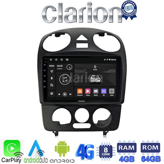 Clarion Ηχοσύστημα Αυτοκινήτου για Volkswagen Beetle 2003 > 2010 (Bluetooth/USB/WiFi/GPS/Apple-Carplay/Android-Auto) με Οθόνη Αφής 9"