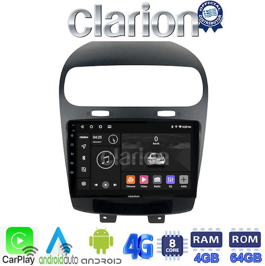 Clarion Sistem Audio Auto pentru Fiat Freemont 2008> (Bluetooth/USB/WiFi/GPS/Apple-Carplay/Android-Auto) cu Ecran Tactil 9"
